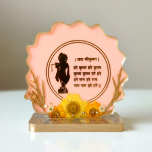 Hare Krishna Hare Rama Resin Desk